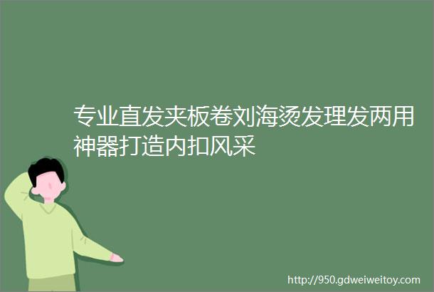 专业直发夹板卷刘海烫发理发两用神器打造内扣风采